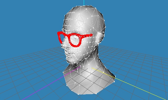 AR Face Tracker Glasses Fitting